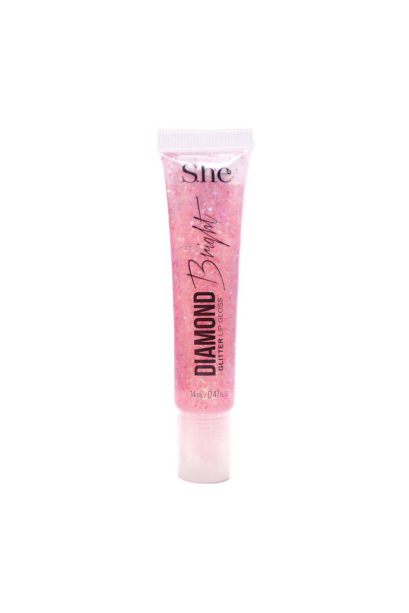 Diamond Bright Glitter Lip Gloss - MAKEUP SHE