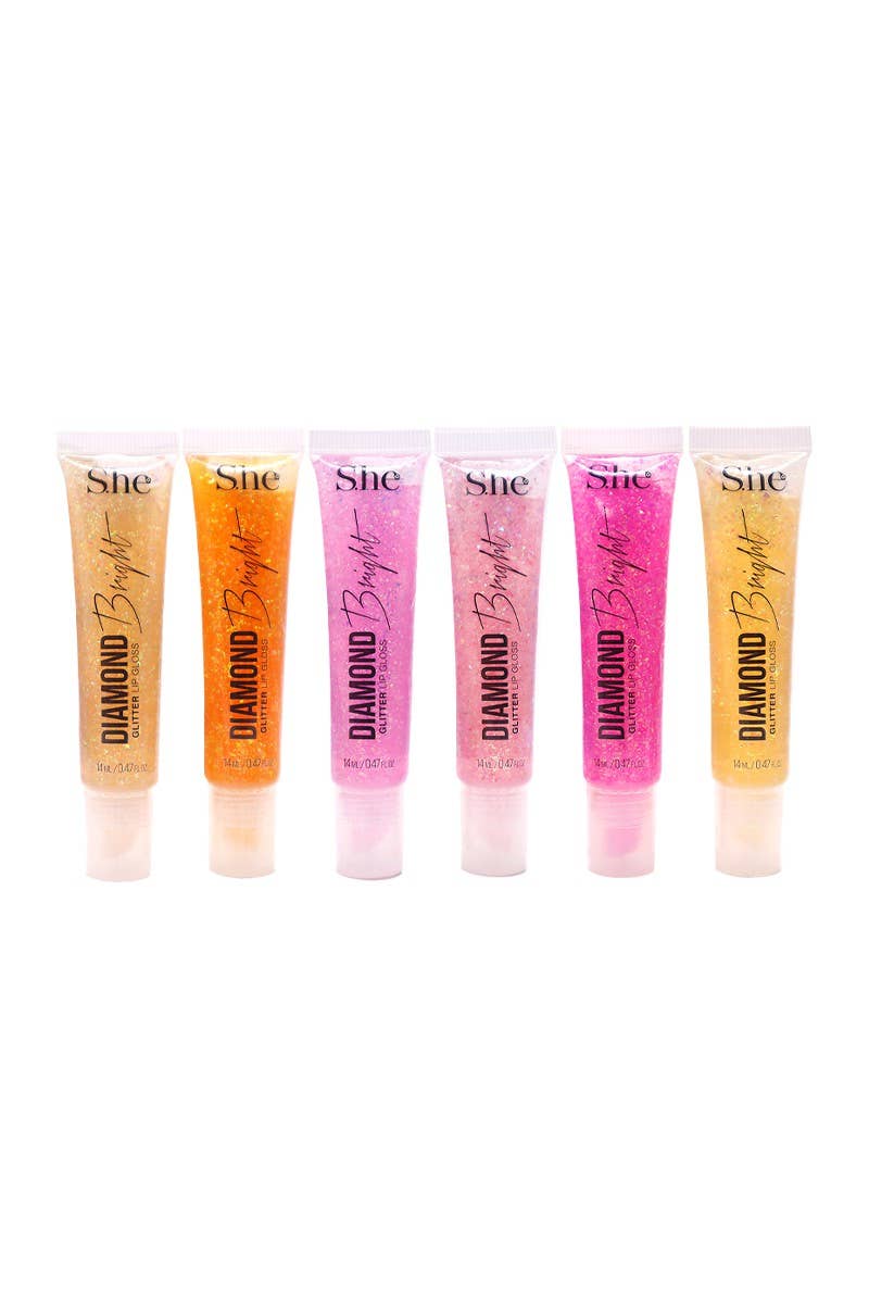 Diamond Bright Glitter Lip Gloss - MAKEUP SHE