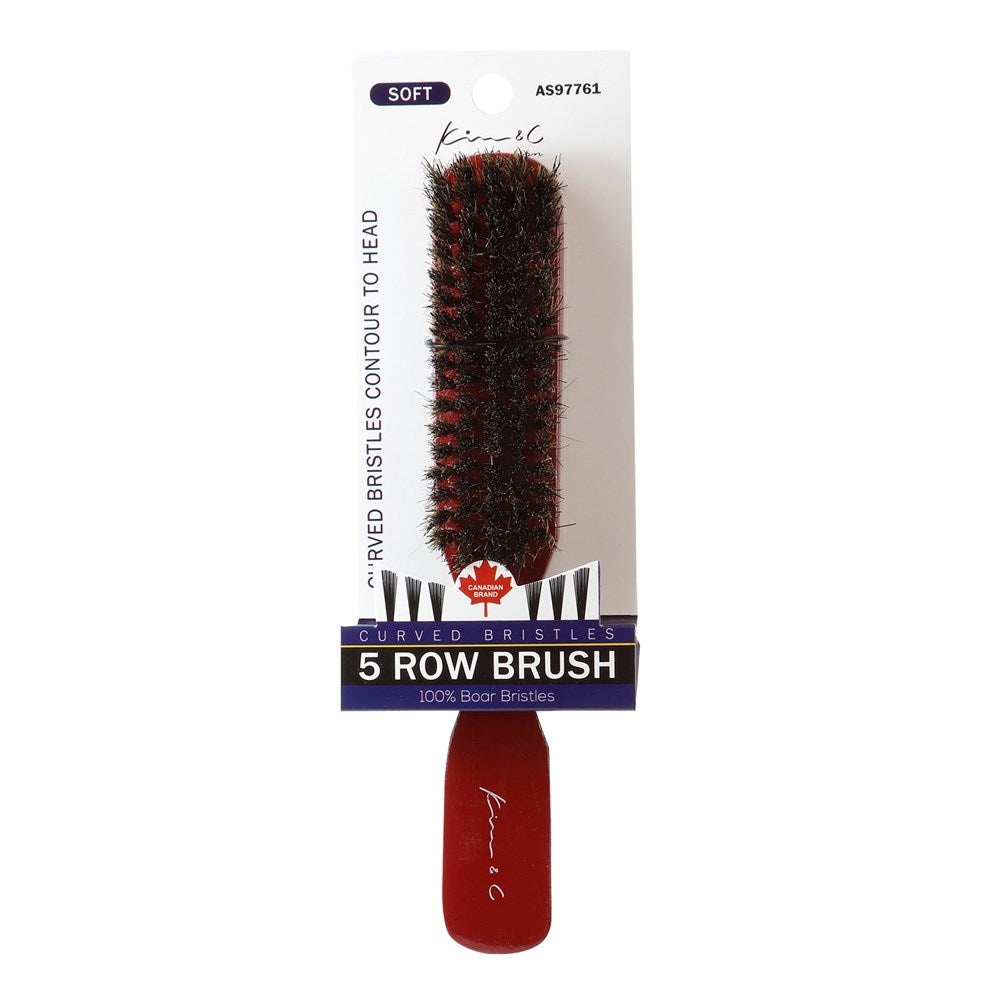 5 Row Curved Bristle Brush - KIM & C