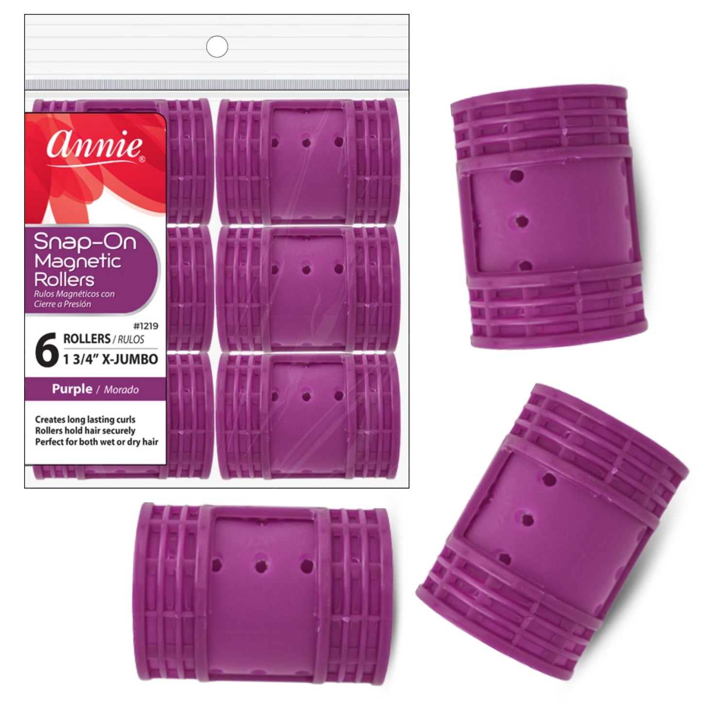 Snap-on Magnetic Hair Rollers