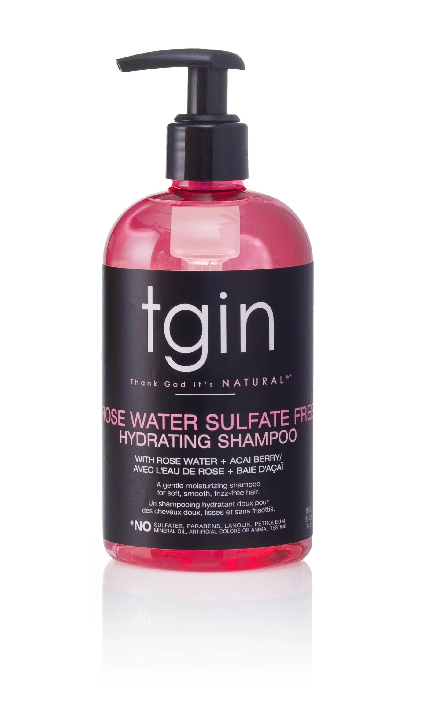 TGIN - Shampoing Hydratant à l'Eau de Rose Sans Sulfate