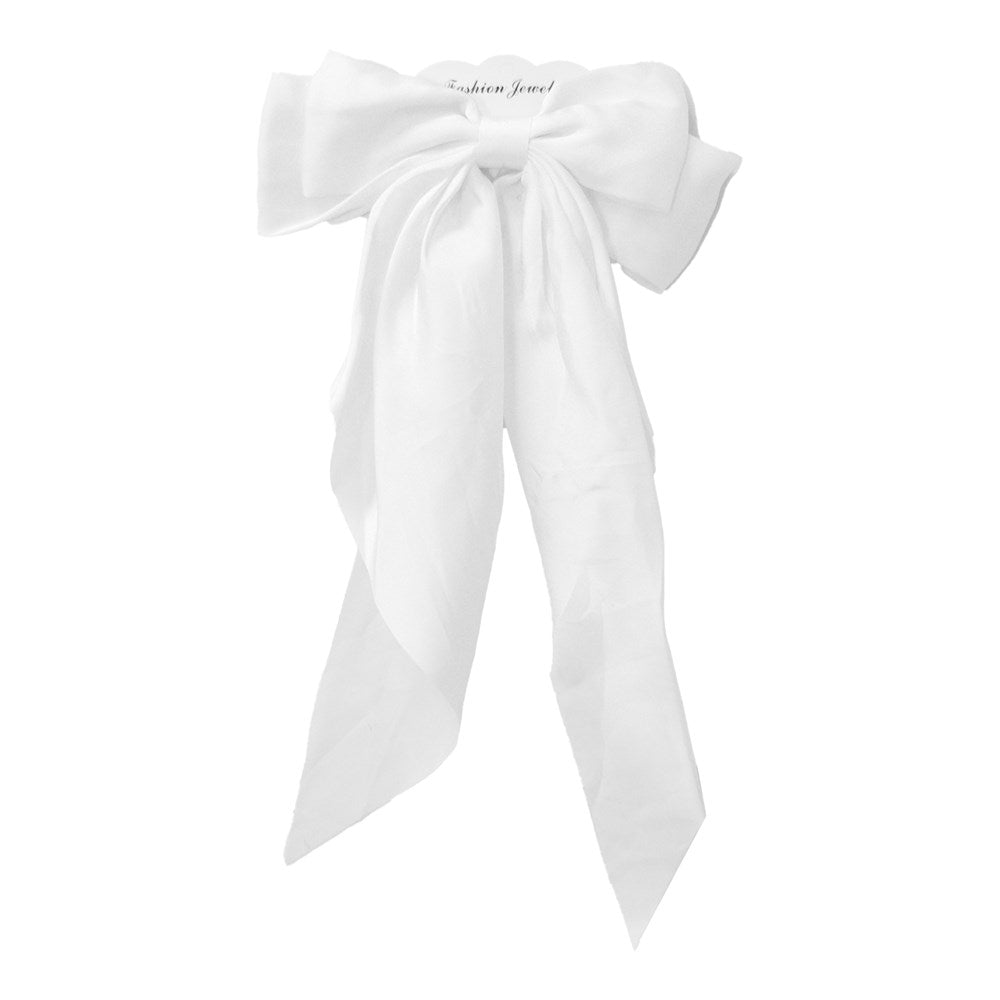 Long tail Satin hair bow
