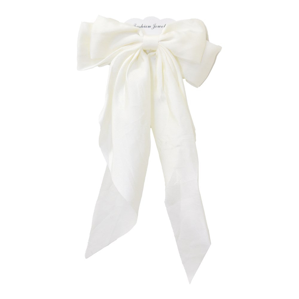 Long tail Satin hair bow