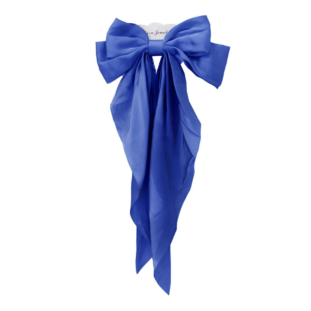Long tail Satin hair bow