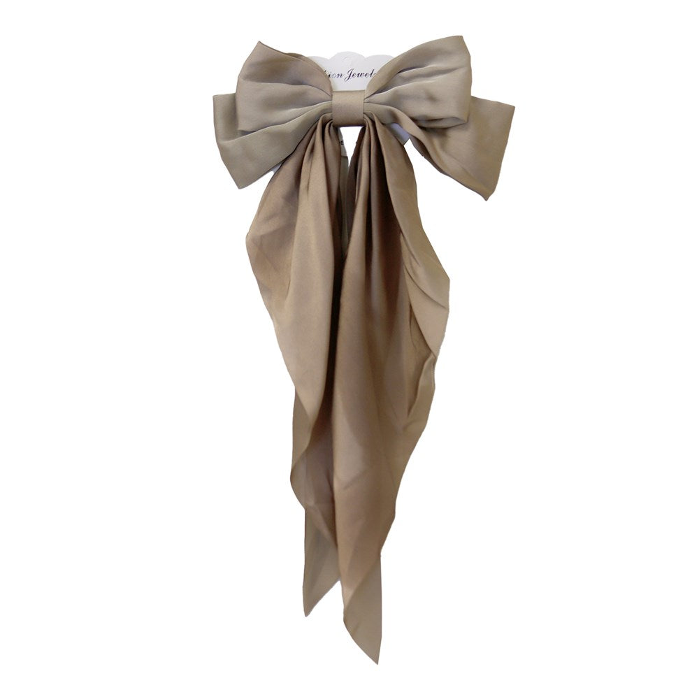 Long tail Satin hair bow