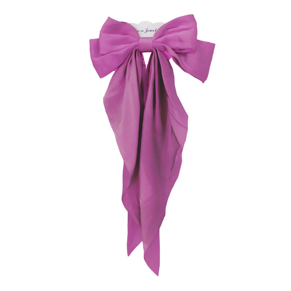 Long tail Satin hair bow