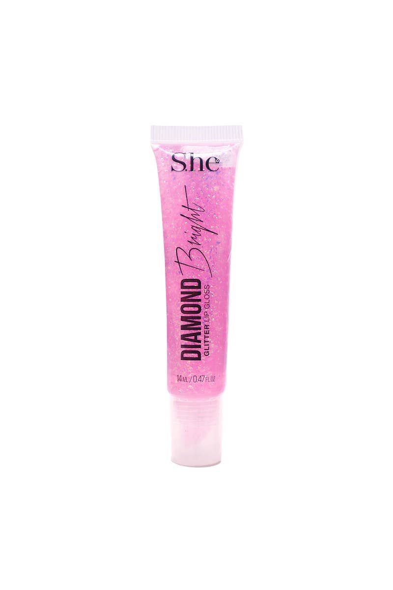 Diamond Bright Glitter Lip Gloss - MAKEUP SHE